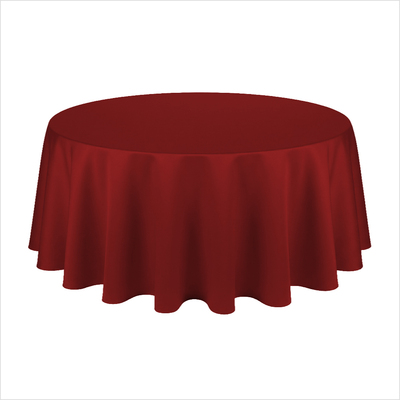 ../frankl24shop/tischdecke rund 3,00 m, maroon, glatter stoff